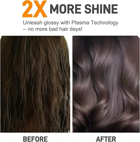 Miniatura 3 de Cepillo secador de pelo iónico 4.0, ligero 3 veces más rápido, cepillo de soplado 5 en 1 para más brillo, suavidad y volumen, cepillo de titanio