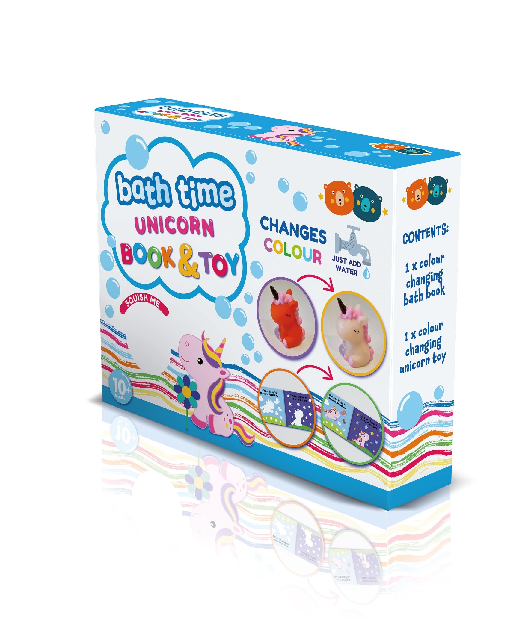 Magic Colour Changing Bath Book - Unicorn