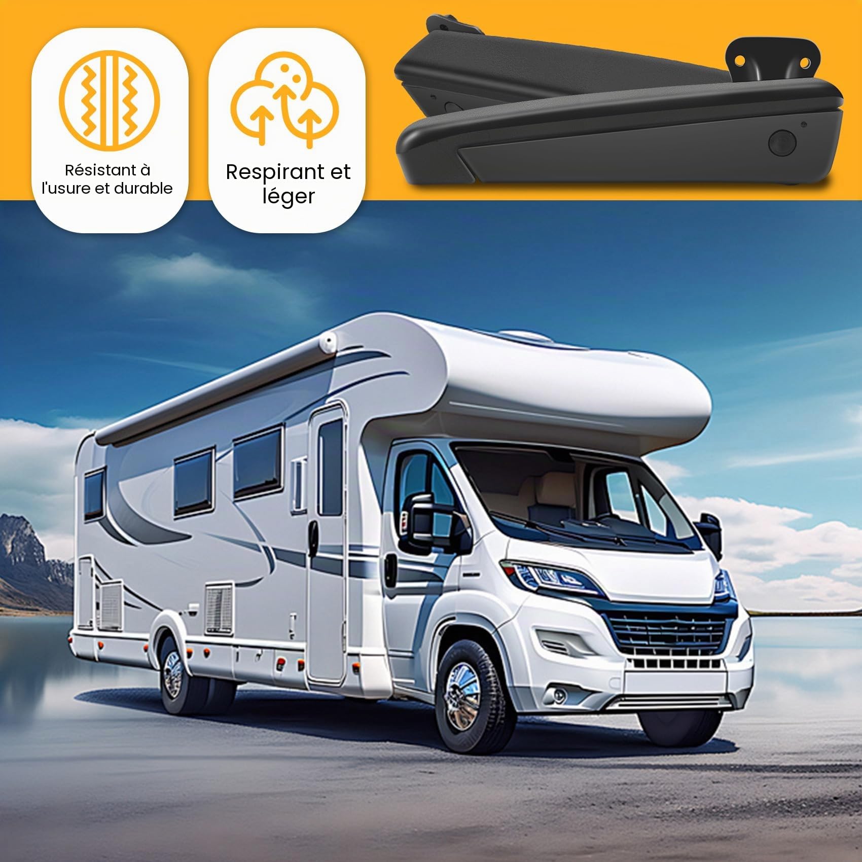 Accoudoir de siège universel réglable pour voiture, camping-car, auto, pièces pour gauche