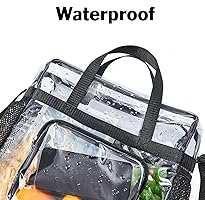 【✨早い者勝ち✨】 クリアジムバッグ レディース クリア トートバッグ Amazon | クリアバッグ スタジアム承認 透明シースルークリアトート