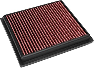 DNA Motoring AFPN-222-RD Clean Air Washable Drop In Panel Air Filter [Compatible with 16-18 500x 2.4L / 17-20 Compass 2.4L / 15-19 Renegade 2.4L 1.4L Turbo / 15-20 Promaster City 2.4L]