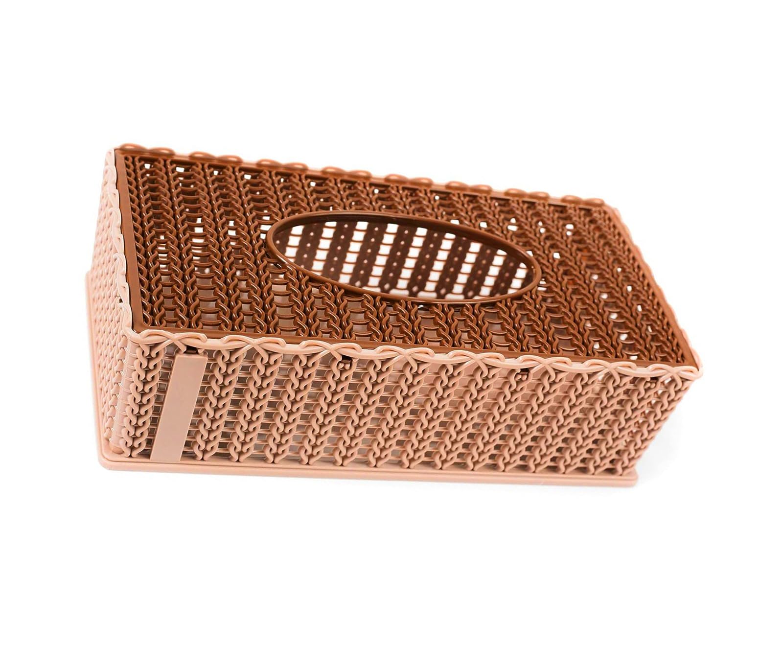 Plastic Tissue Paper Holder Box (Pack of 1) | for Home, Office, Car & Restaurant Use | Stylish & Durable Tissue Dispenser (Random Color)-image-48