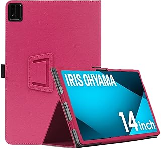 For LUCA TM14D1M76-V1B タブレット ケース 角度調整 スタンド機能 高級PU レザー 全面保護 調節可能 擦り傷防止 磁気吸着 薄型軽量 良い手触り LUCA TM14D1M76-V1B ケース (レッド)