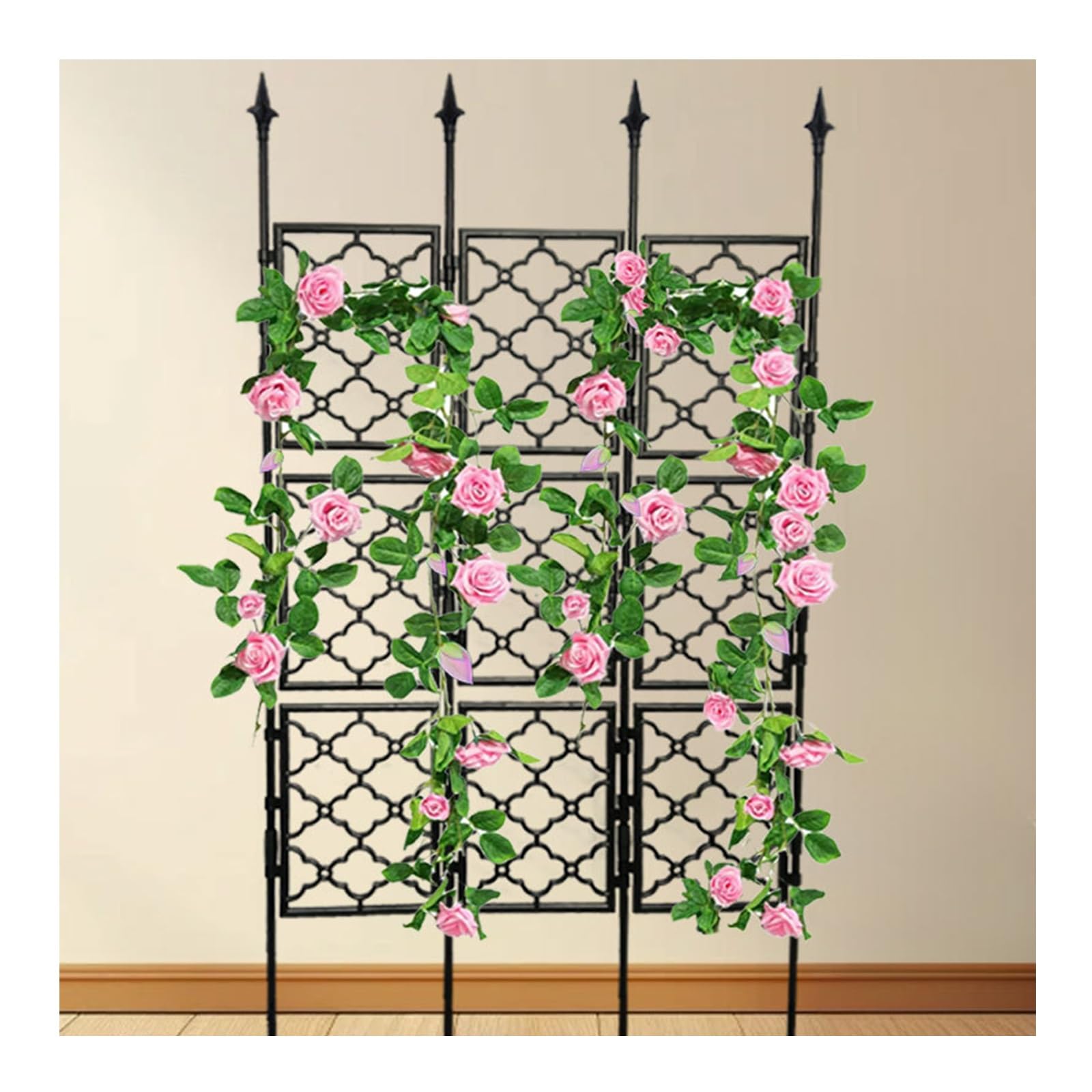 Cadre en métal résistant à la rouille pour habiller vos murs extérieurs de roses et fleurs