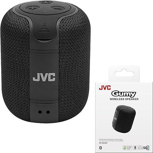 Miniatura 7 de JVC Altavoz inalámbrico portátil Gumy con sonido envolvente, Bluetooth 5.3, ligero, capacidad TWS, USB-C, batería de hasta 15 horas de duración -