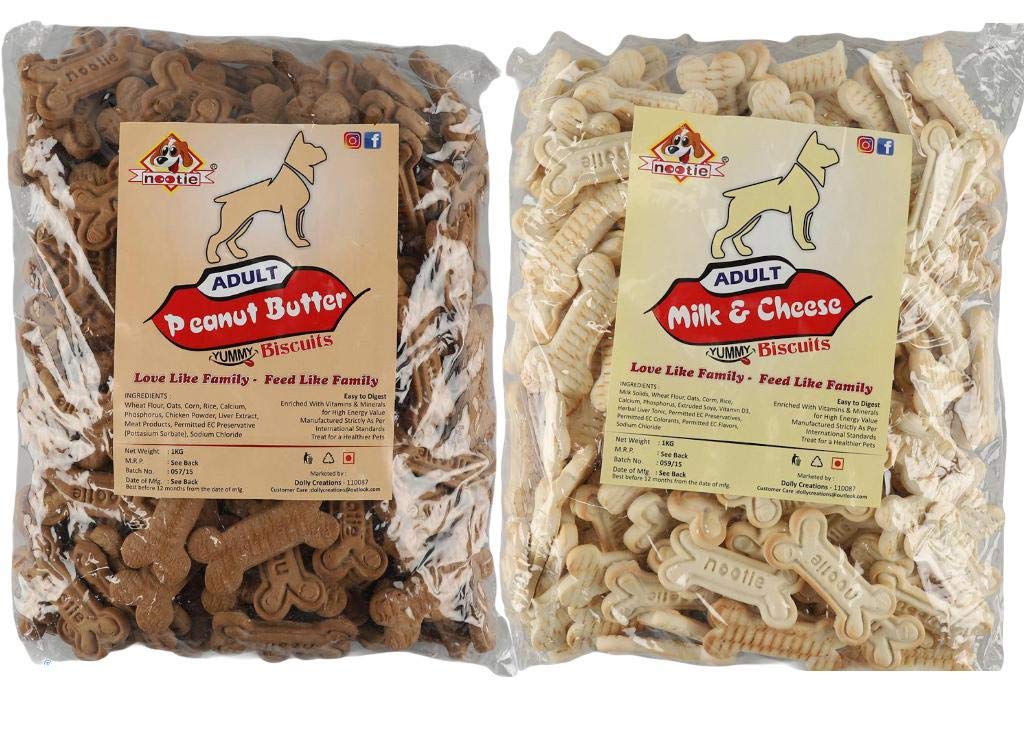 Nootie Biscuits, Milk, 1 kg and Chicken and Peanut Butter Biscuits, 1 kg (B07JZTSHGY) Amazon Price History, Amazon Price Tracker