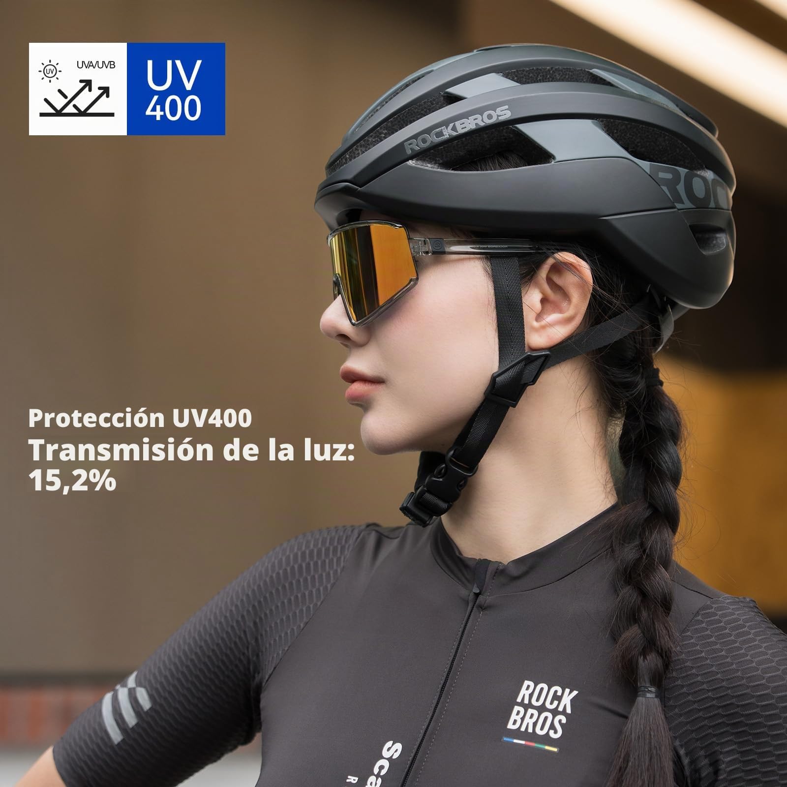 ROCKBROS Gafas de Ciclismo, Gafas Polarizadas Outdoor para Hombre y Mujer, Anteojos Deportivos para Bicicleta Carretera MTB