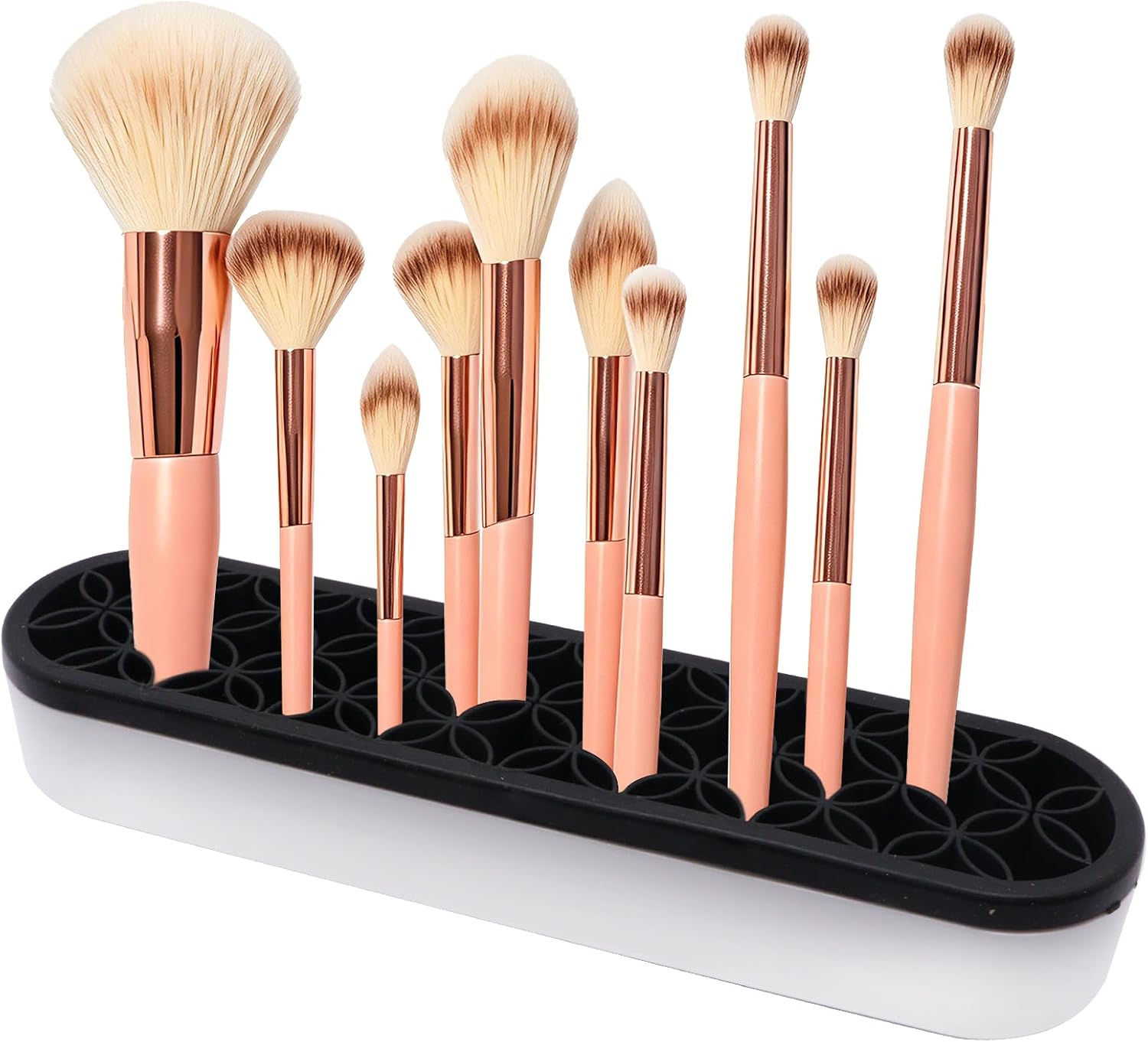 1Pcs Black Silicone Makeup Brush Holder Makeup Brush Organizers