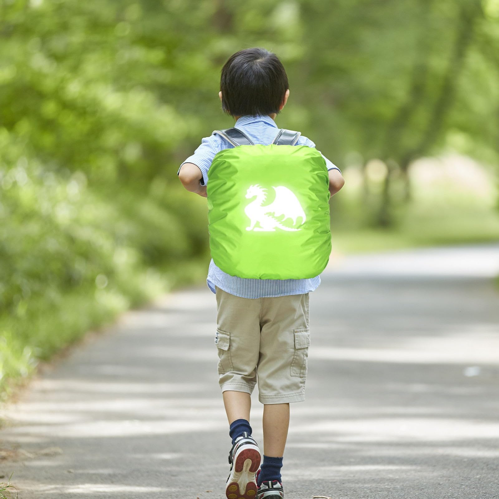35L Coprizaino Antipioggia,Copri Zaino per Pioggia,Parapioggia Bambino per Zaino Reflective,Parapioggia di Riflettente,Impermeabile Antipolvere Scuola,Durevole,per Campeggio,Viaggi