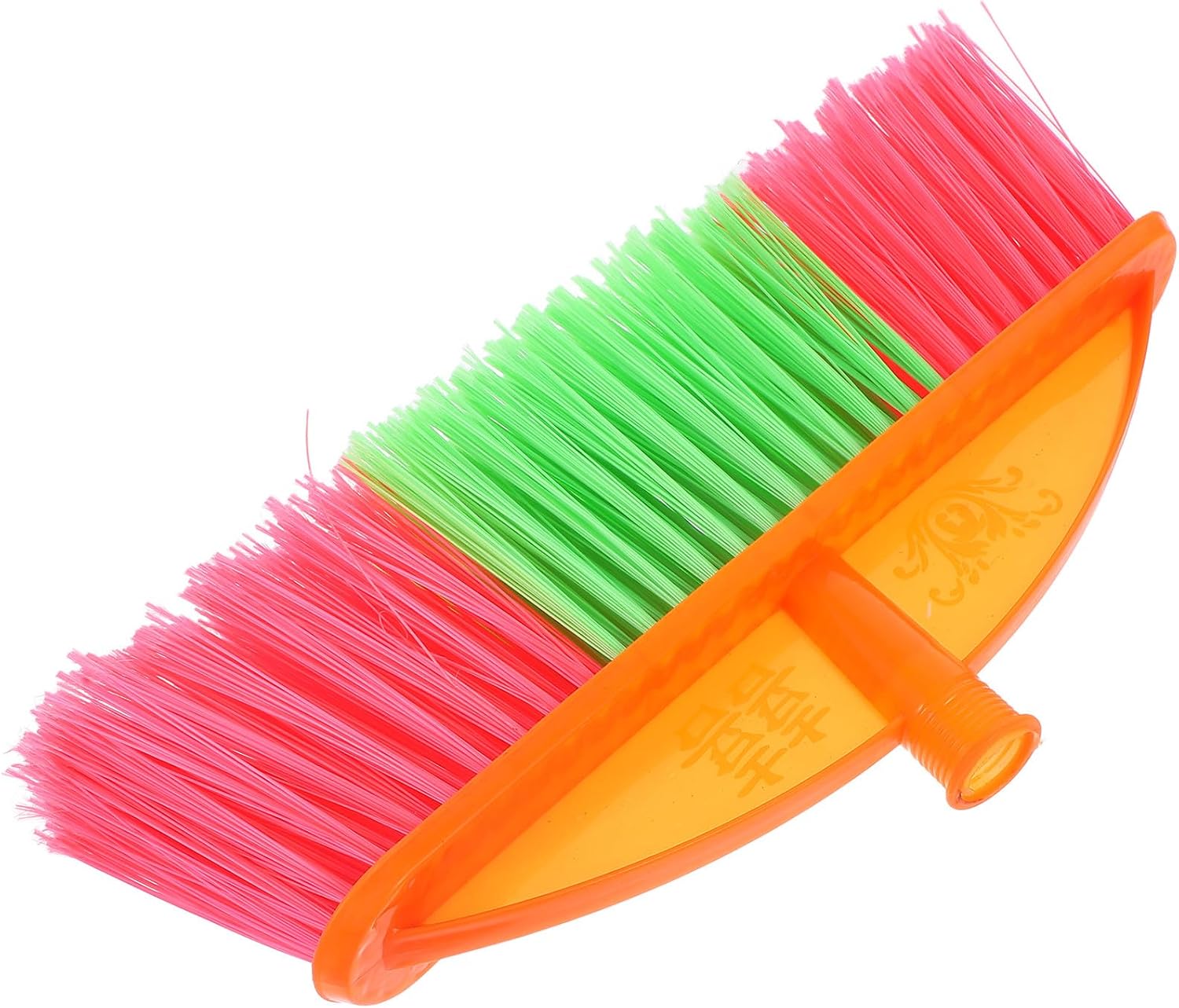 OUNONA Household Sweeper Head Replacement Broom Part 5-Row Stiff Plastic Bristles Floor Broom Head for Indoor Cleaning with Wood Handle Compatibility