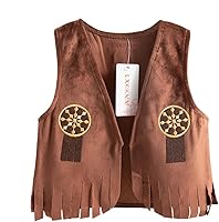 Vista 5 de LXKIKMM May's Baby Western Cowboy - Conjunto de disfraz para niños, disfraz de cosplay