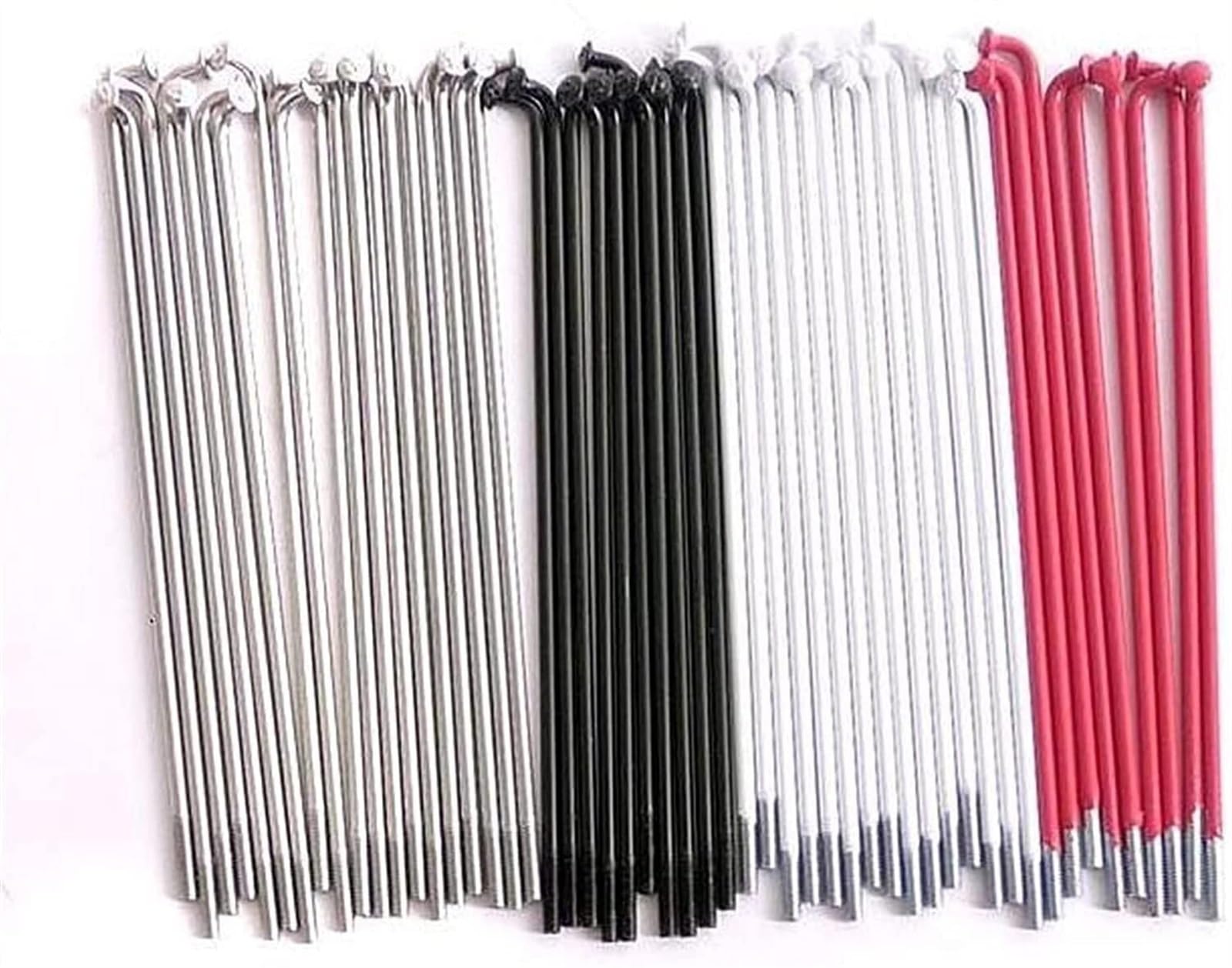 Radios de acero inoxidable para bicicleta, radios plegables de 14 pulgadas, con extremos de 96 mm, 100 mm, 112 mm, ajuste para bicicletas, 12 unidades