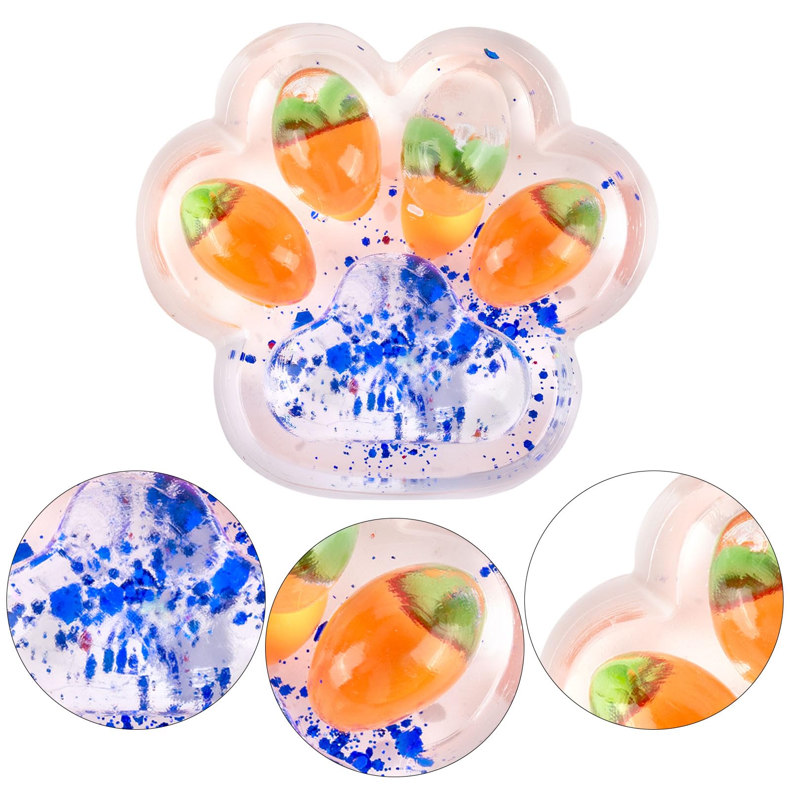GWAWG 4 Patte De Chat Squishy Géante - Jouets Anti-Stress Kawaii En TPR - Cadeau Fidget Pour Enfants Et Adultes (5 Cm)
