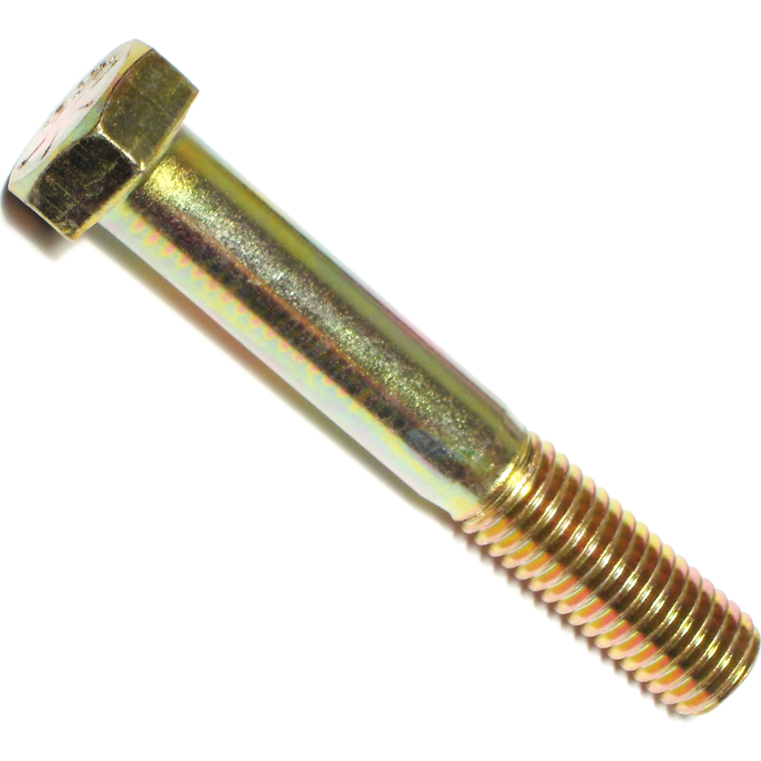Hard-to-Find Fastener 014973254612 klasa 8 grube śruby z łbem sześciokątnym, 10 cm, 4-częściowe