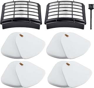 Filter Replacement Parts for Shark Navigator Lift-Away Vacuum ZU503AMZ CU500 NV350 NV351 NV352 NV355 NV356 NV357 NV360 NV370 NV380 NV391 UV440 UV490 UV500 UV540 UV541 UV550,2 HEPA+4 Foam&Felt Filters