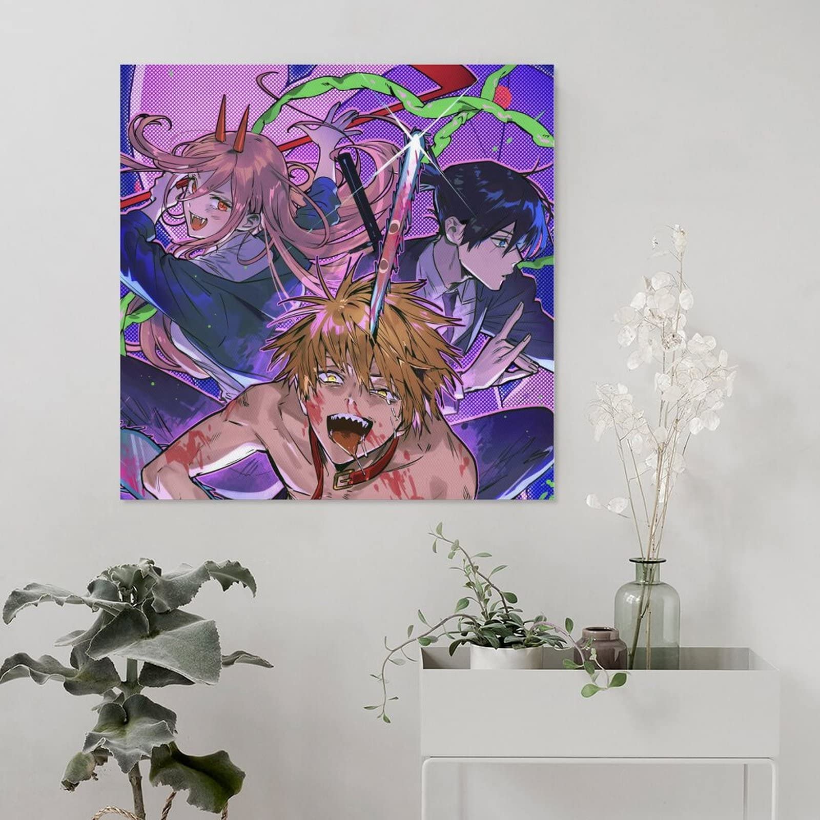 Amazon.co.jp: ポスター チェンソーマン デンジ パワー 秋 絵画 壁掛け