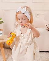 Vista 8 de jollybows 12 diademas de nailon para bebés con lazo elástico para niñas, recién nacidos, niños pequeños, accesorios para el cabello, juego