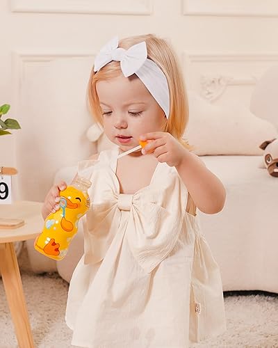 Miniatura 8 de jollybows 12 diademas de nailon para bebés con lazo elástico para niñas, recién nacidos, niños pequeños, accesorios para el cabello, juego de