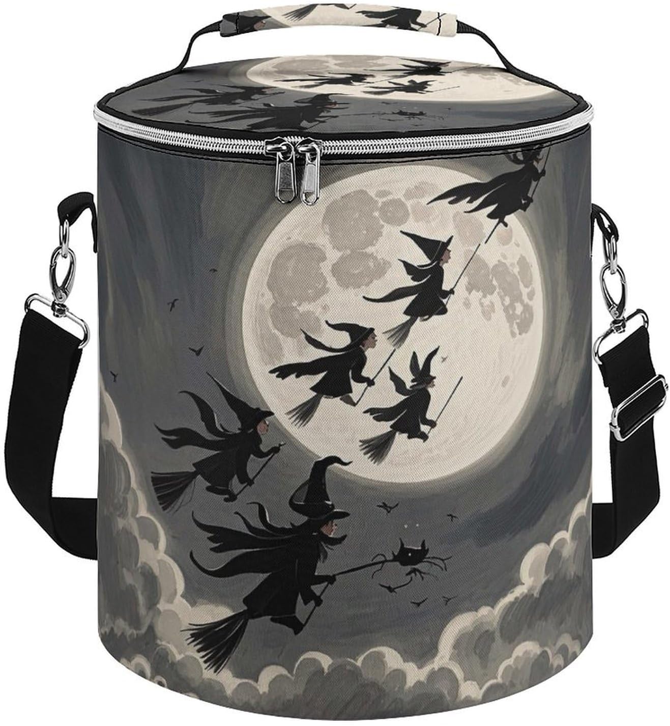 Witches Gather Lunch Bag 15L, Insulated Picnic Basket with Leakproof Design - Large Cooler Tote for Camping, Beach, Hiking & Groceries