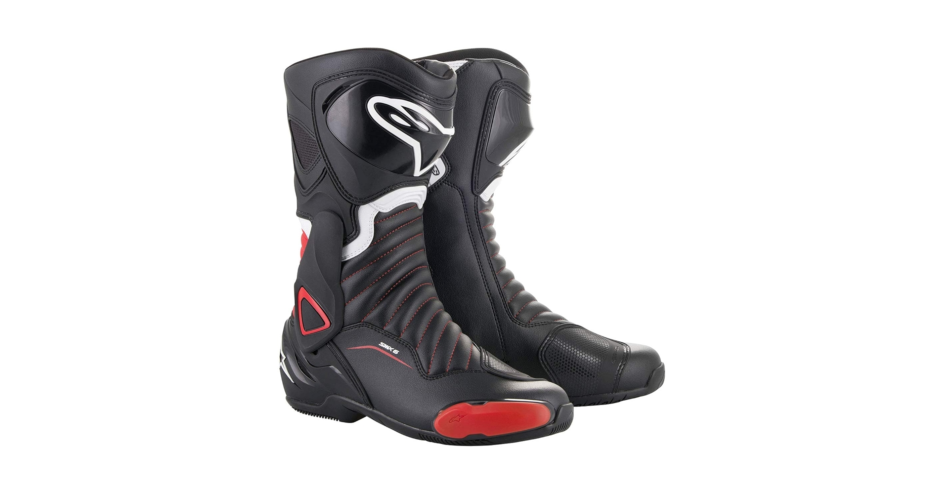 Amazon.com: Motorcycle boots Alpinestars Smx-6 V2 Black Red