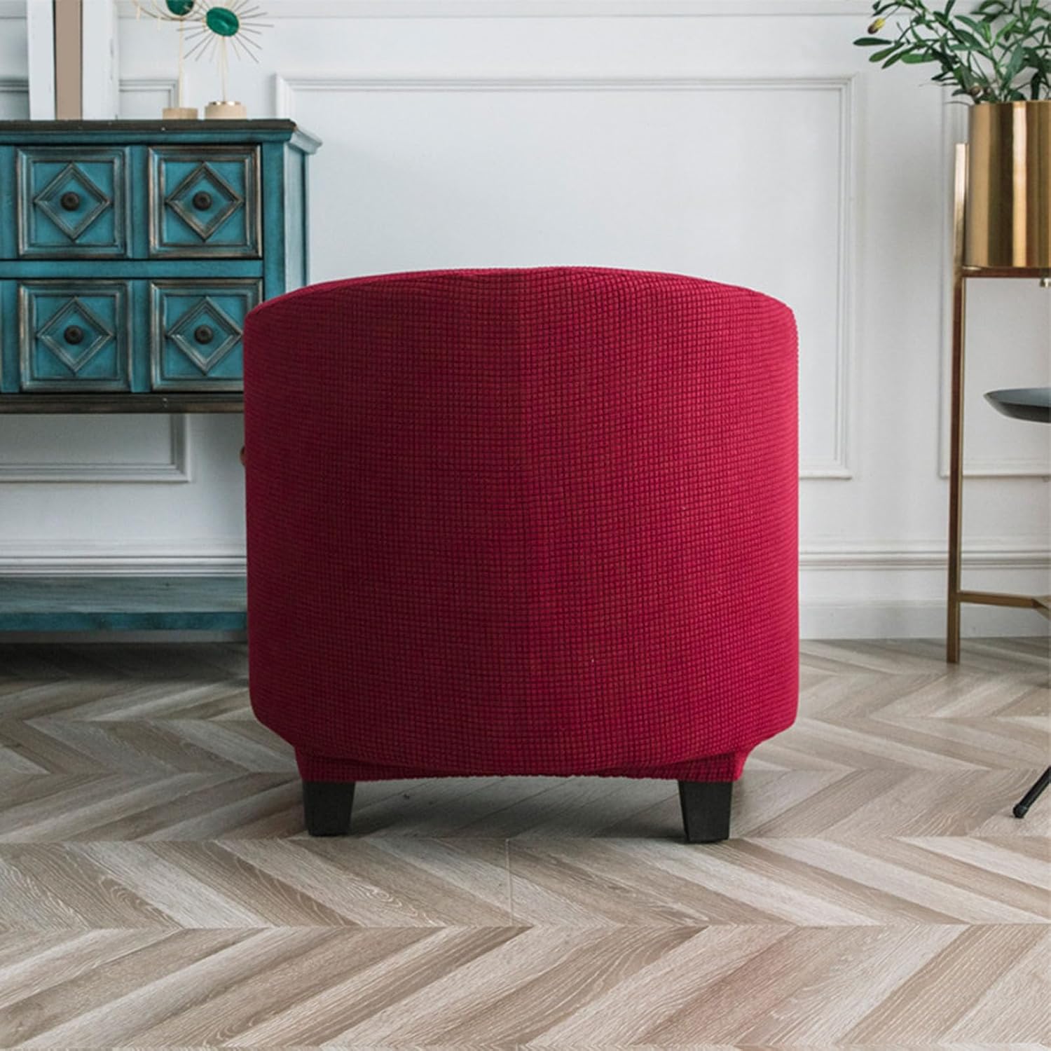 E, Large Barrel Club Chair Covers Stretch Slipcovers with Cushion Cover, Removable Tub Chair Covers Slipcovers 2 Piece, Universal Club Chair Covers for Armchair, Sofa Furniture Protector