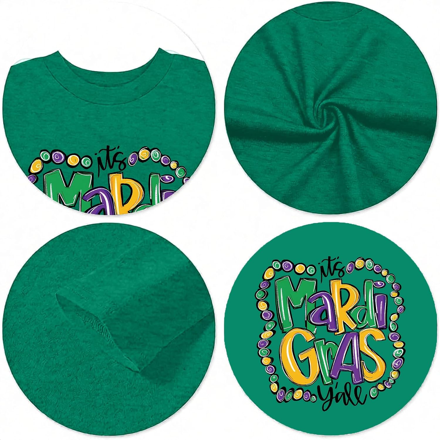 Mardi Shirts Men Fat Tuesday Carnival Long Sleeve Shirt New Orleans Party Outfits Tee Tops