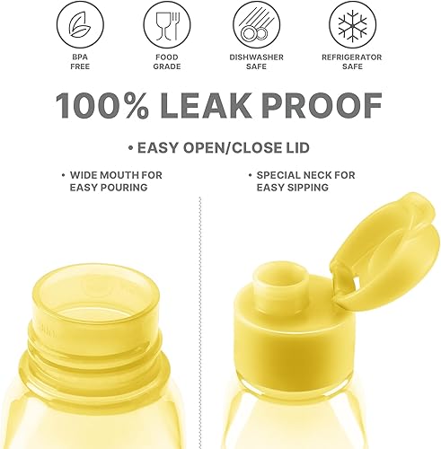 Miniatura 3 de MILTON Botella de agua de viaje, 1 botella deportiva reutilizable con tapa de cierre fácil de abrir y cuello a prueba de fugas, botellas de agua de