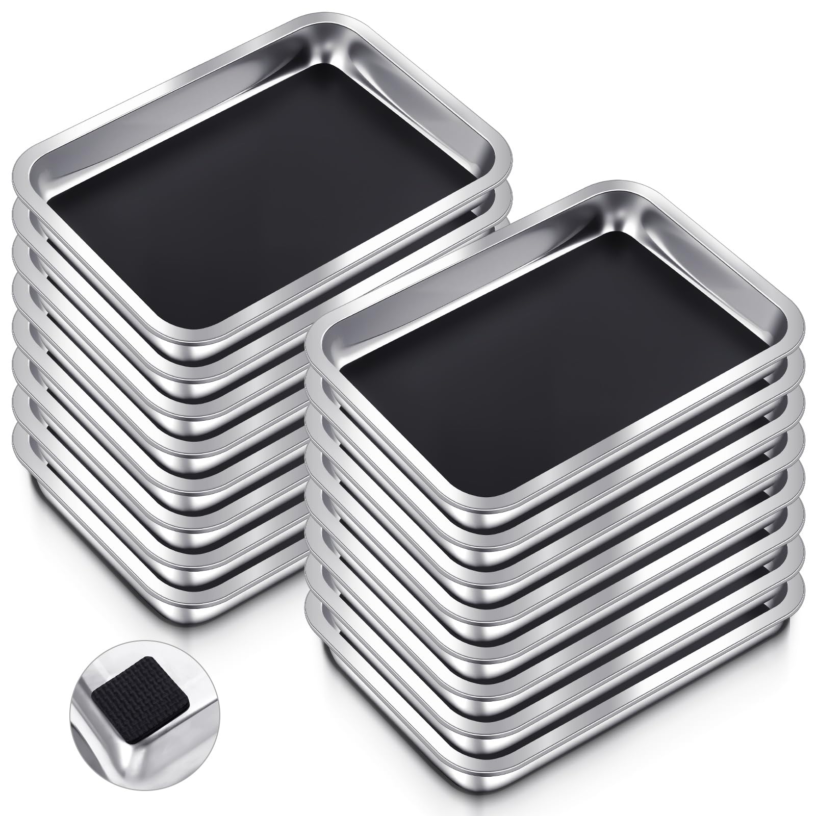Conelist 8 Set 12.2 x 8.27 Inch Dissection Pan with Wax, Black — Amazon image 20