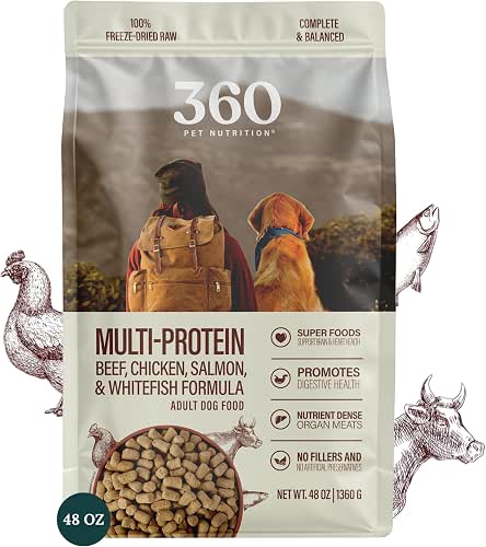360 Pet Nutrition Freeze-Dried Raw Dog Food – Multi-Protein with