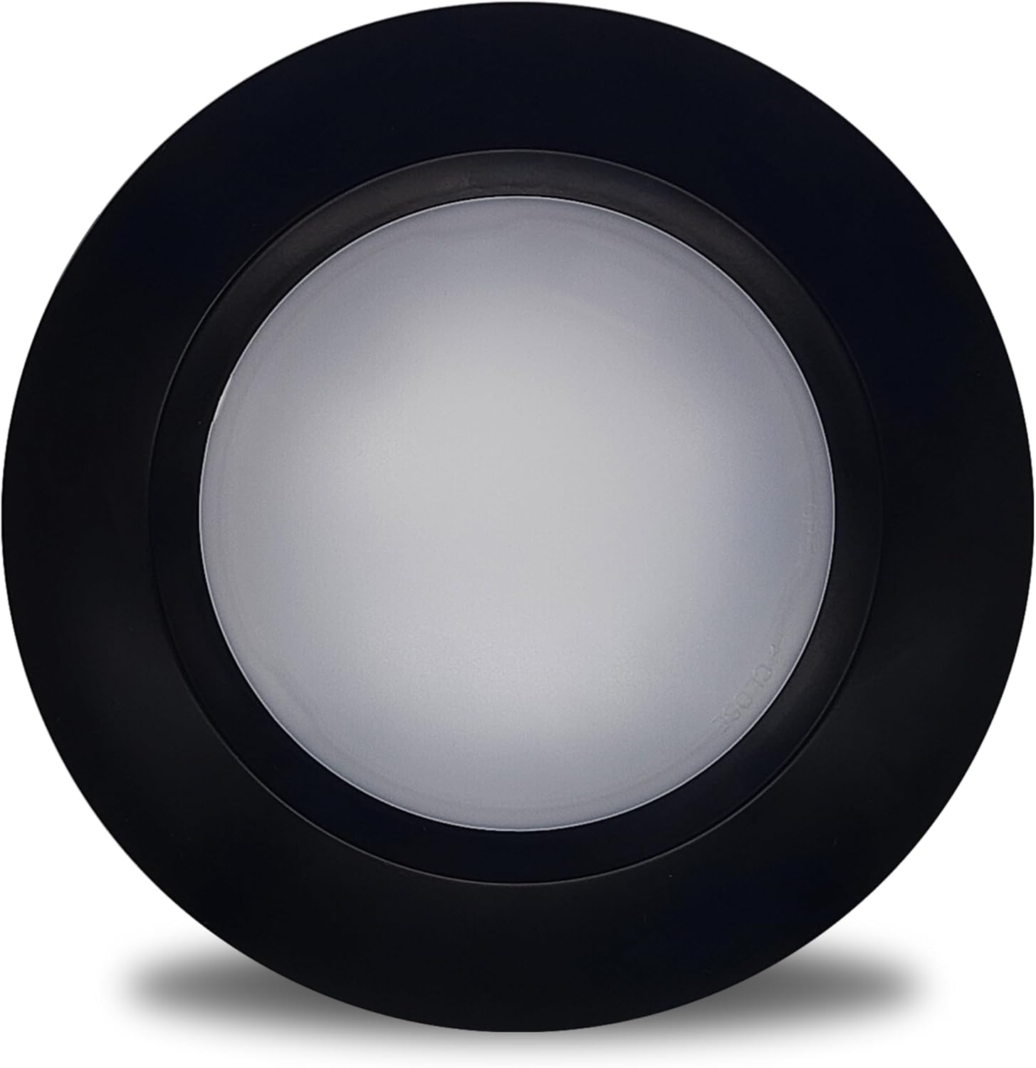 Bulbrite 14W 7-Inch LED Disc Light, 3000K Warm White, 1100 Lumens, Slim Flush Mount Ceiling Fixture, Energy Efficient, Black Finish