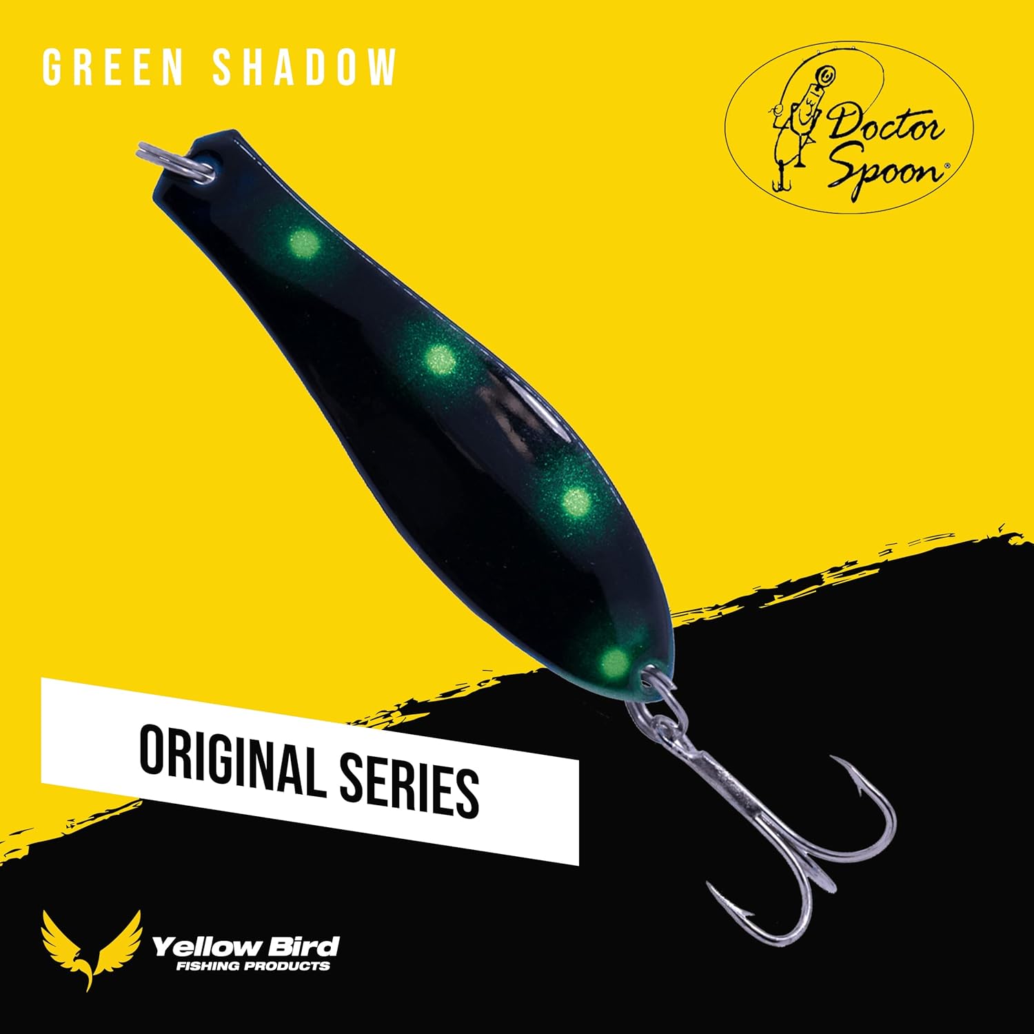 Doctor Spoons Orginal Fishing Lures 3 Pack - Made in USA - Saltwater & Freshwater - Premium Eagle Claw Hook - Walleye, Bass, Northern, Pike, Salmon, Trout, Striper & More - Casting, Jigging, Trolling