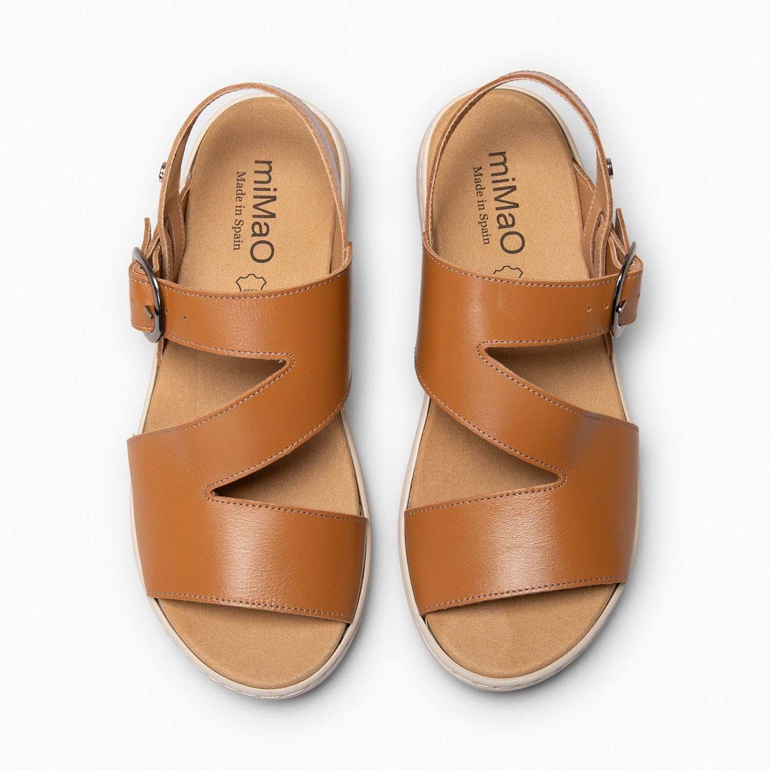 miMaO. Sandalias con Plantilla extraíble de Piel para Mujer. Diseñado y Fabricado en España