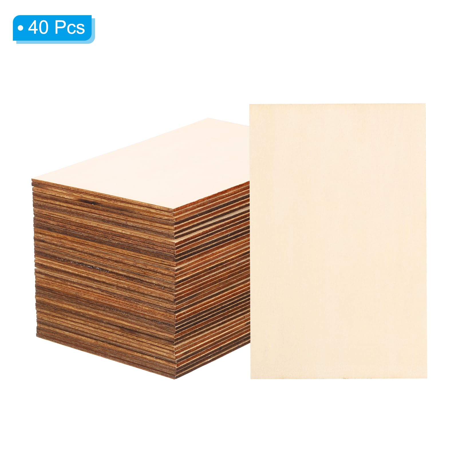 PATIKIL 140x90mm Wood Pieces - Image 3