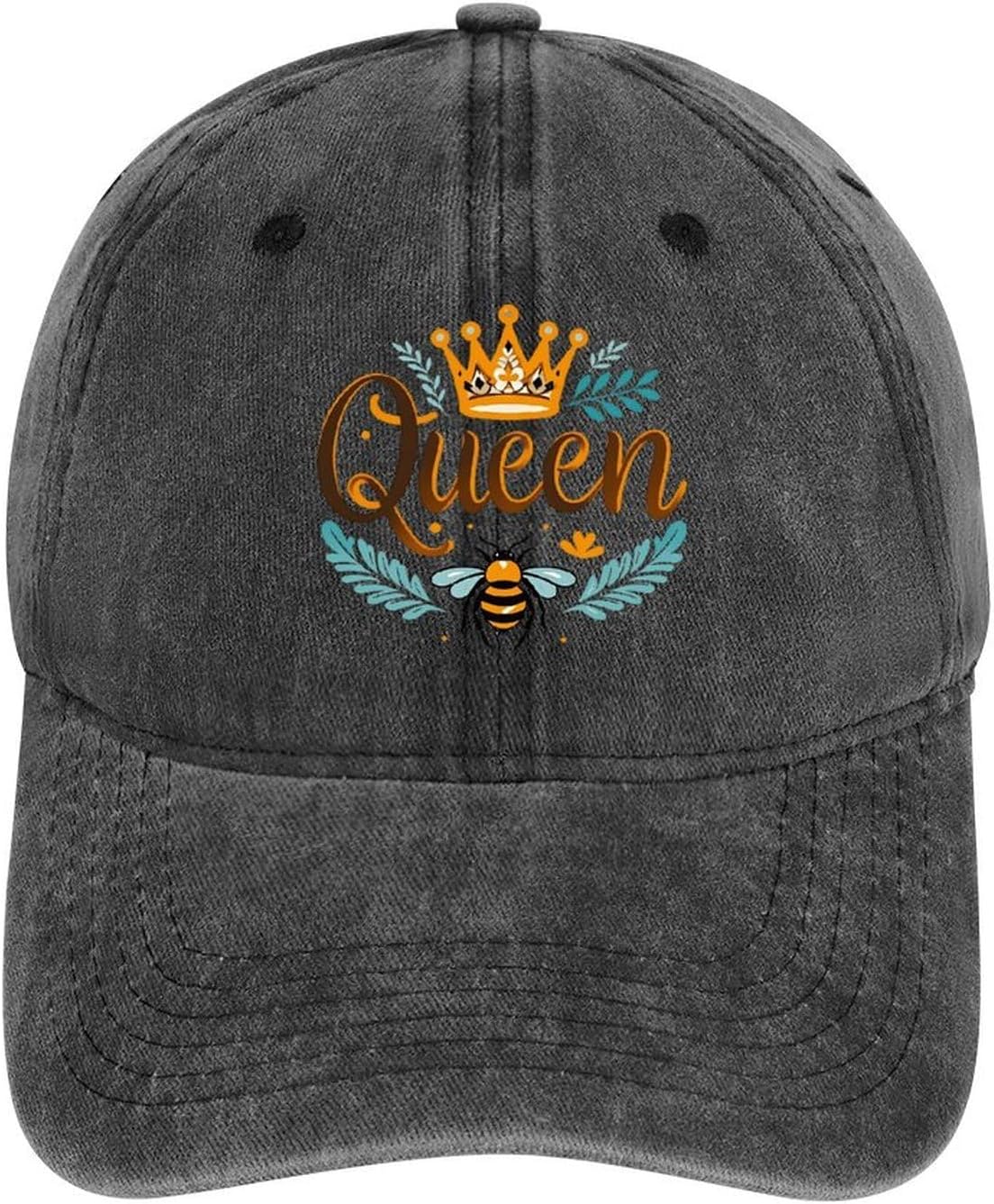 Queen and Bee Unisex Breathable Denim Baseball Cap Trucker Hat