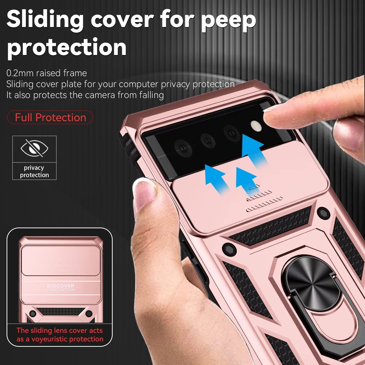 NEINEI Cover per Google Pixel 6a 5G,Custodia con