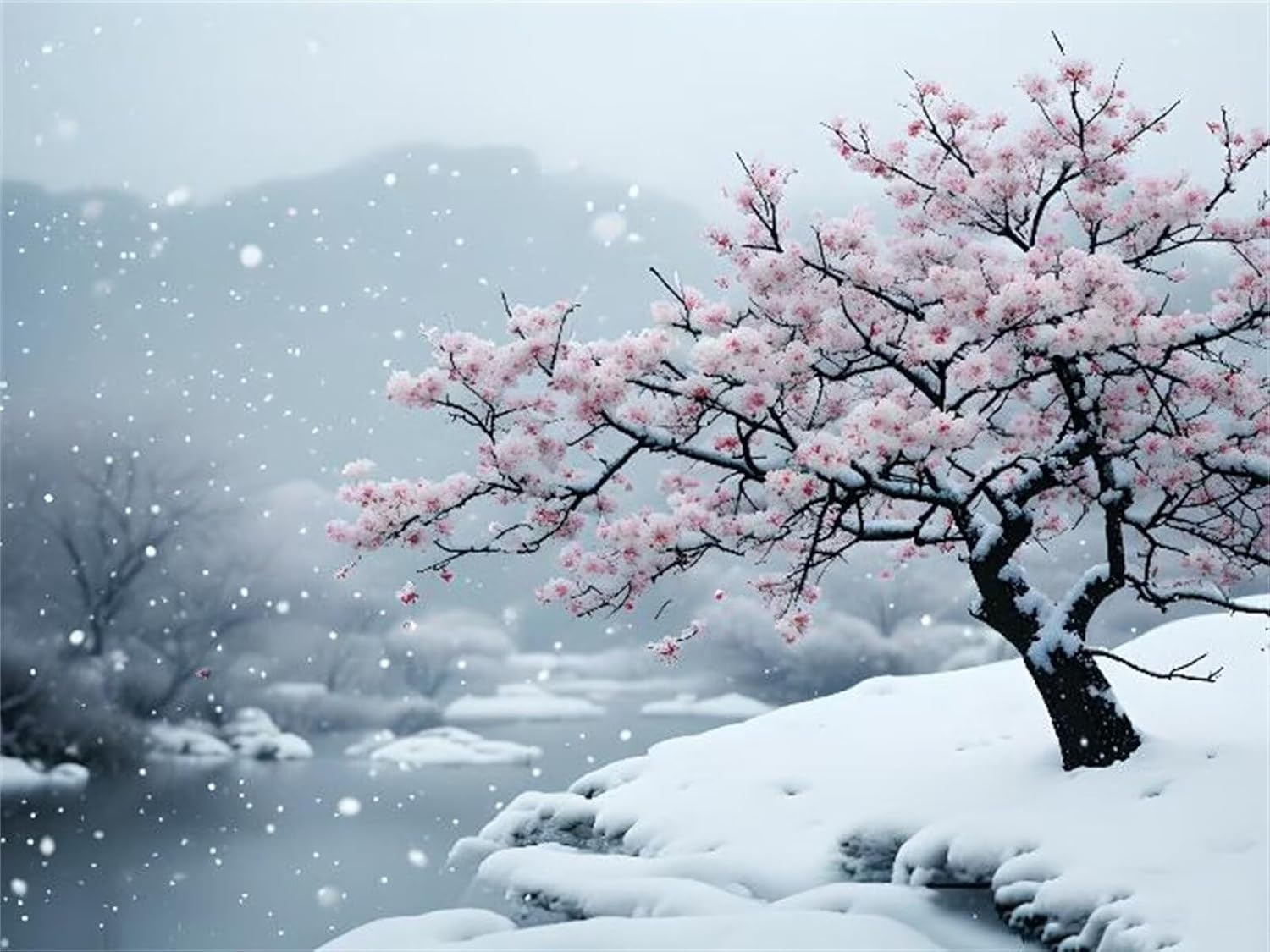 ダイヤモンドアート 梅雪 ダイヤモンドアート キット 大きいサイズ 120x90cm ダイヤモンドペインティング 全面貼り付けタイプ