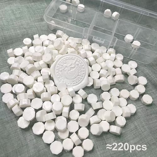 Miniatura 10 de YOKIOU 220 cuentas de sellado de cera, cera de sellado rosa para sello de cera (rosa 1)