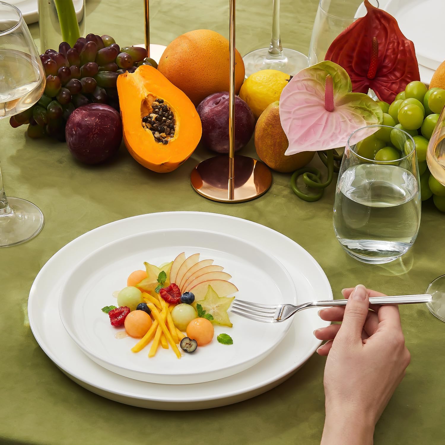 KINGSTONE 6.7-Inch Salad Forks Set, 12-Piece 18/10 Stainless Steel Small Dessert Forks, Mirror Polished Metal Forks for Home Kitchen, Weddings, Parties, Restaurant, Dishwasher Safe