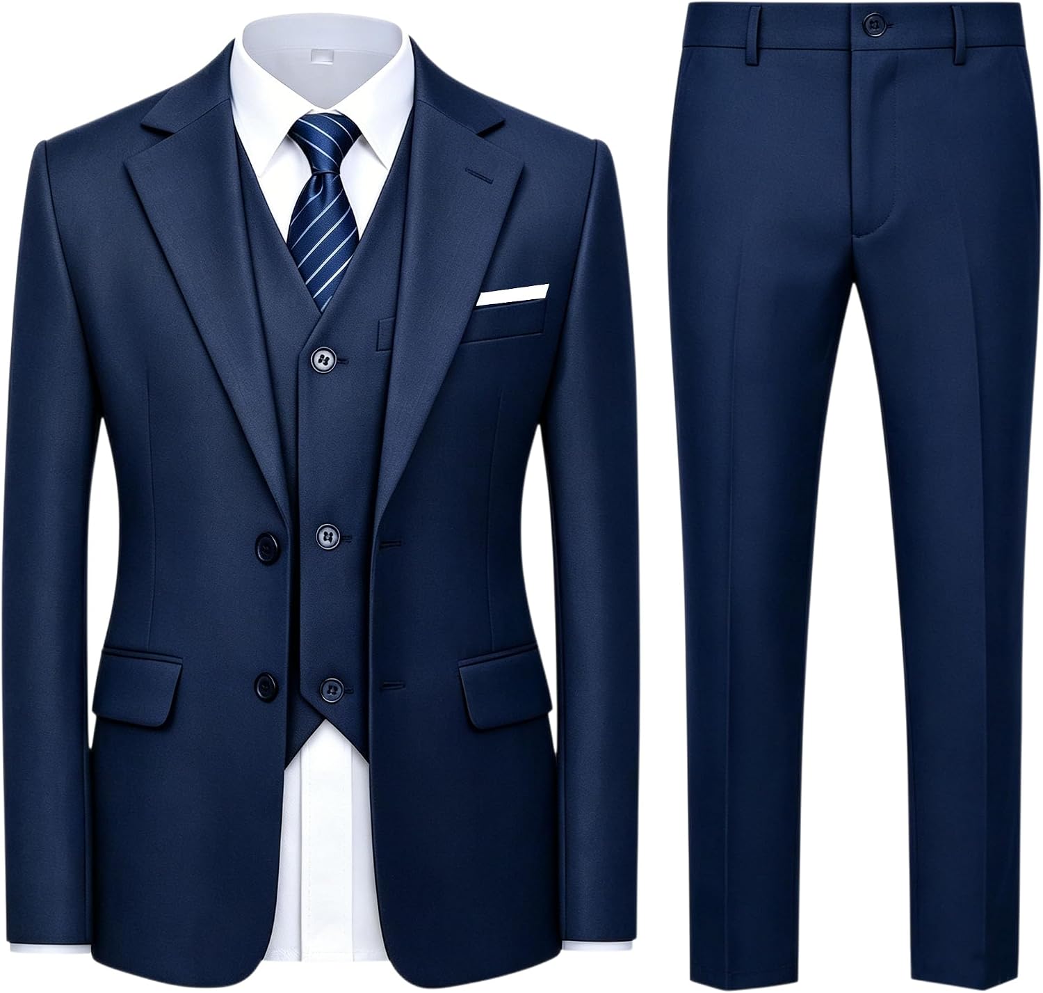 5 Piece Boys Suits for Wedding Ring Bearer Outfit Kids Tuxedo