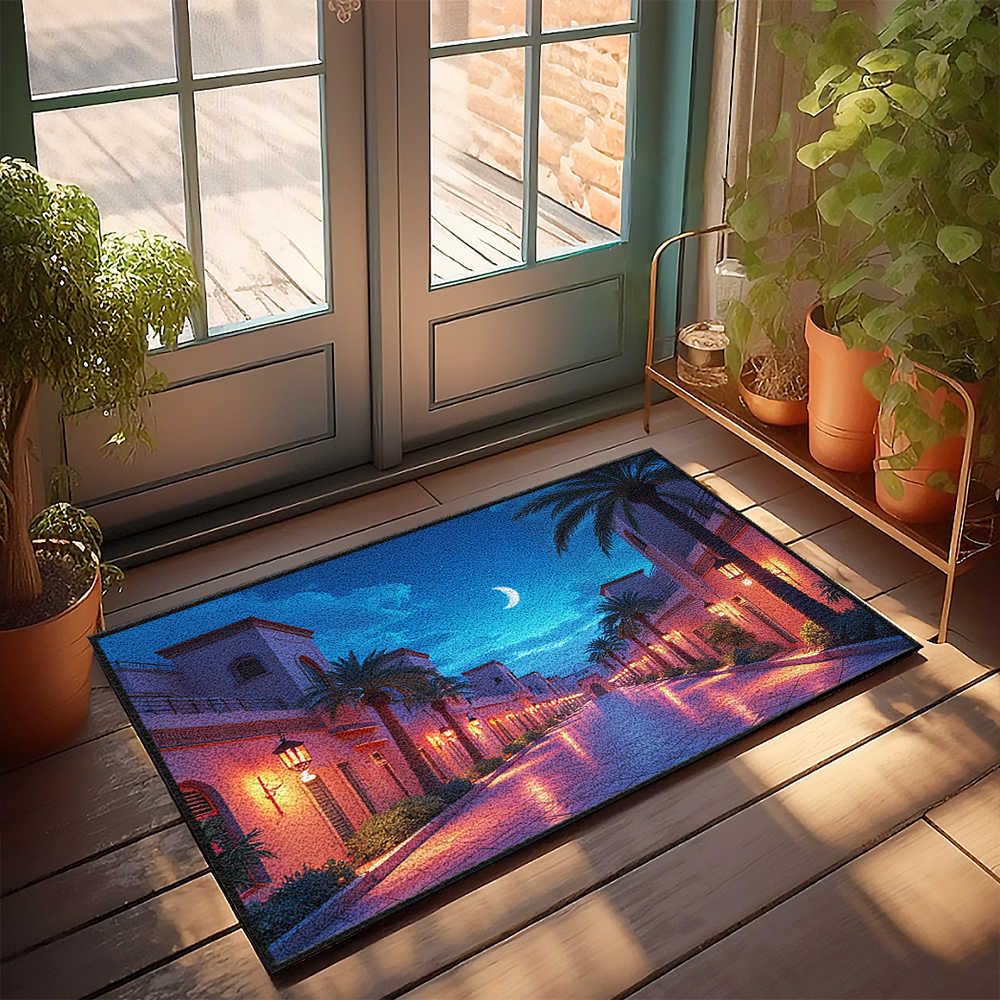 Tapis de bain en mousse absorbant 50x80 cm ultra résistant passages fréquents