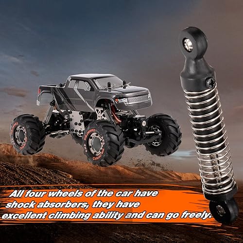Miniatura 4 de Goolsky HBX 2098B RC Car 124 2.4GHz 4WD 4WS Devastator Rock Crawler RTR con doble servo todoterreno