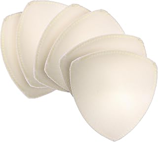 ElevateTech Triangle Bra Inserts Pads, 3 Pairs Removable Sewn Edges Bra Pad Insert for Women Breathable Bras Cups
