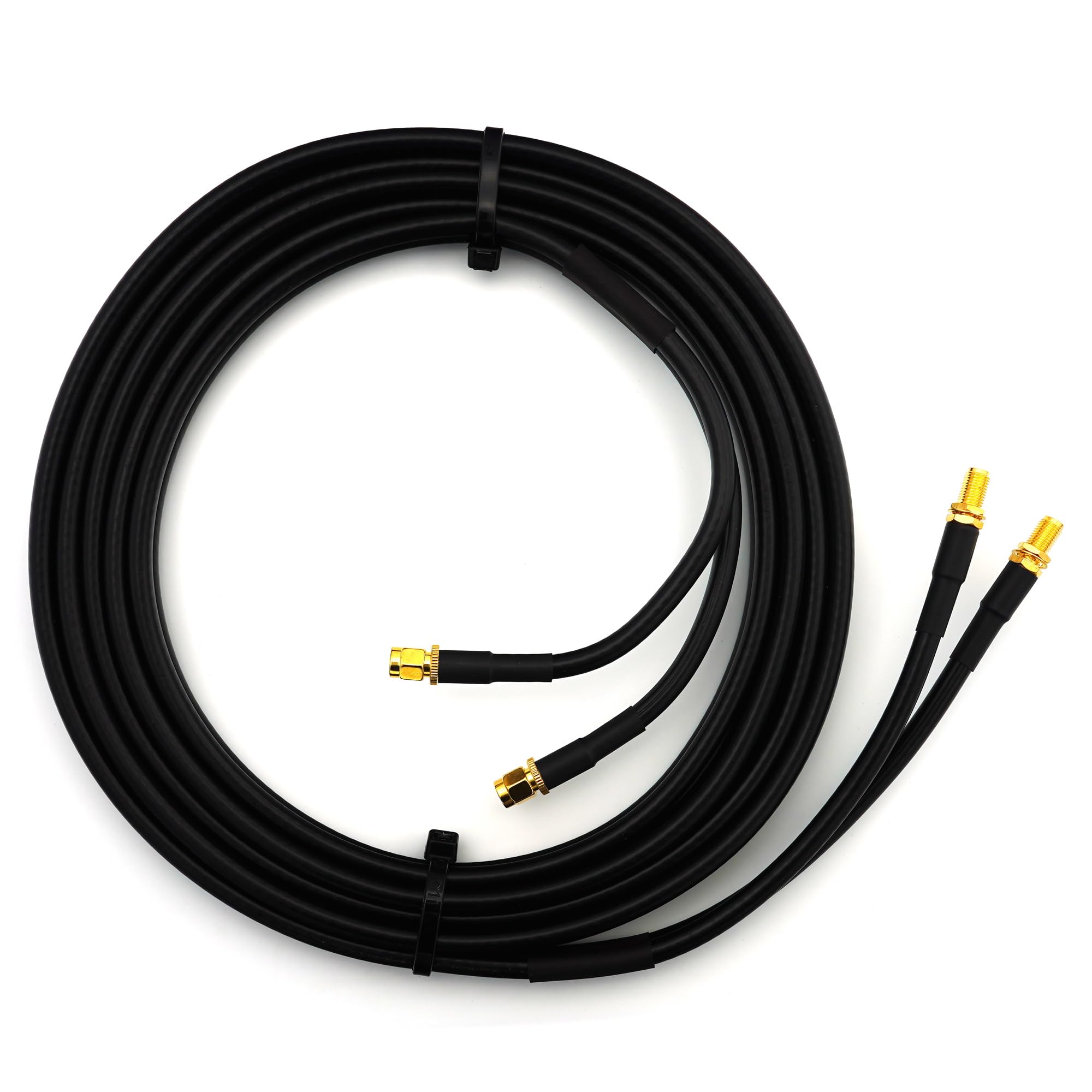 2m SMA Maschio a SMA Femmina Cavo Coassiale Doppio — Twin HF-240 (equivalente a LMR 240) prolunga per LTE Antenna esterna 4G 5G 6G Modem Amplificatore GSM Router WIFI Ripetitore cellulare