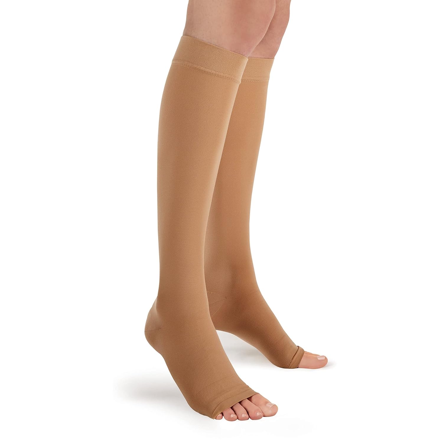 Futuro Therapeutic Support, Firm Compression Knee High, Open Toe, Nude, Xtra Large - 1 ea - Packaging May Vary