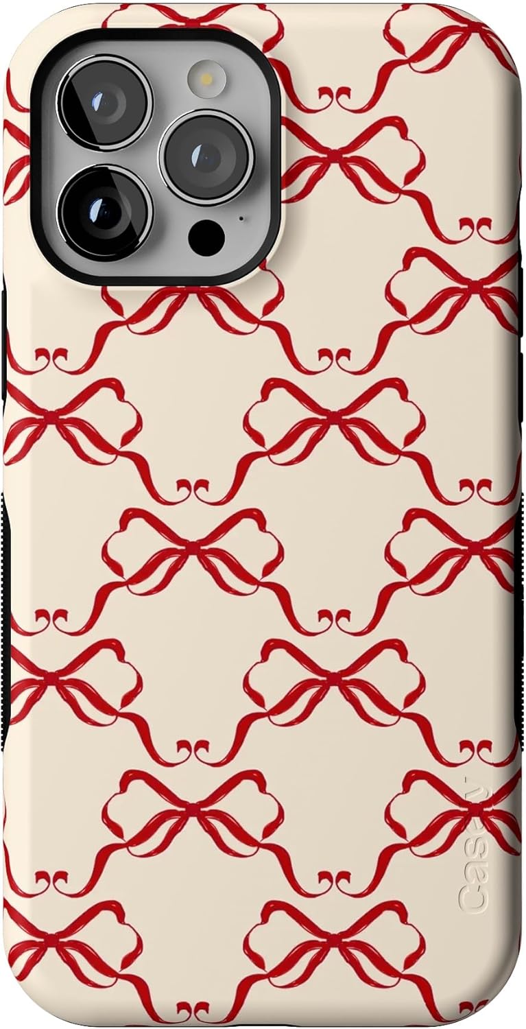 Casely iPhone 13 Pro Max Case | All Wrapped Up | Vintage Bows | Compatible with MagSafe | Bold Protective Case Design