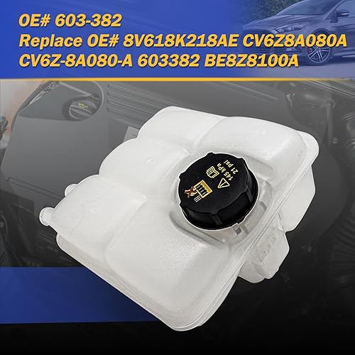 Miniatura 6 de Tanque de expansión del radiador del depósito de refrigerante del motor delantero para Ford Focus 12-18 1.0L2.0LBATTERY EV, Escape 13-16 1.6L, C-Max