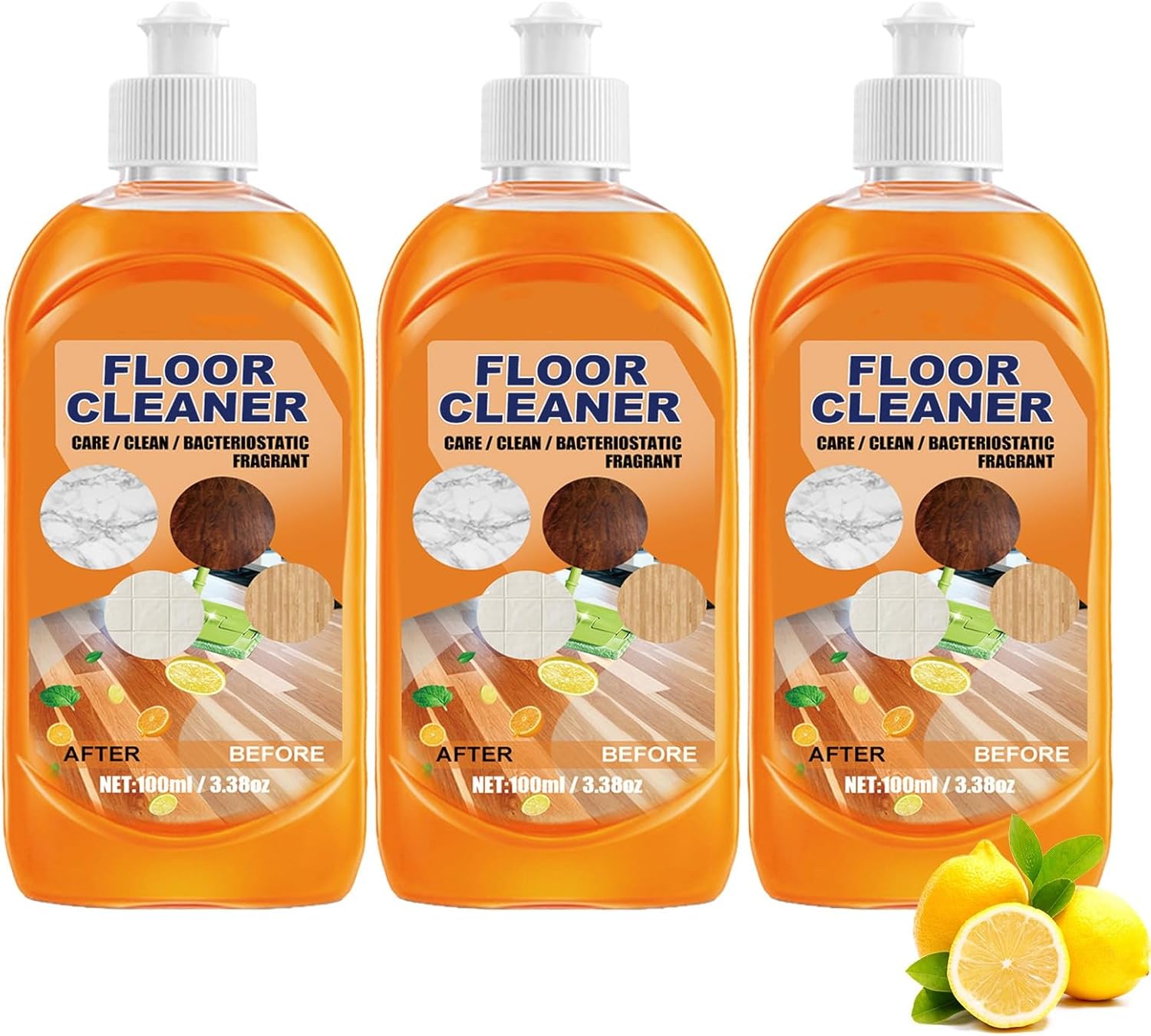 Momeng Hardwood Floor Cleaner Orange for Mopping, Powerful
