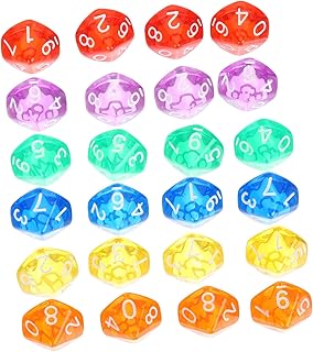STAHAD 24 Pçs Conjunto De Dados Dados De Festa De Dados De Jardim Dados De Jogo Dados De Metal Role Playing Dados Dados A Granel Jogos De Matemática Conjuntos De Dados Legais
