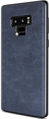 Miniatura 9 de SALAWAT Funda para Samsung Galaxy Note 9, delgada, de piel sintética, estilo vintage, a prueba de golpes, ligera, de poliuretano termoplástico
