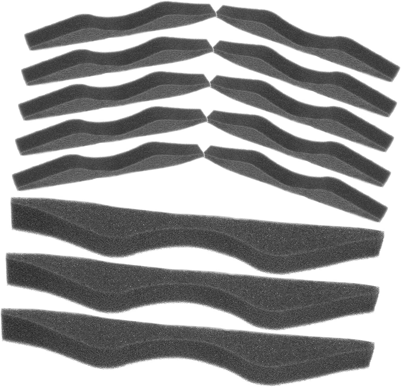 SOESFOUFU Anti-Fog Nose Bridge Strips Sponge Pads with Memory Foam Cushion Black for Glasses Wearers Reduce Nose Pressure Comfortable Fit DIY Mask Supplies